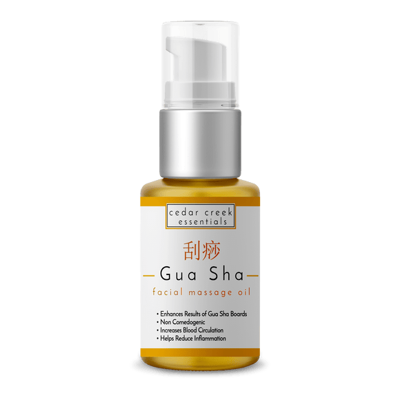 100% Natural Gua Sha Facial Massage Oil Cedar Creek Essentials