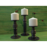 Cool Pillar Candle Holders Cedar Creek Essentials Steampunk Decor-Cedar Creek Essentials
