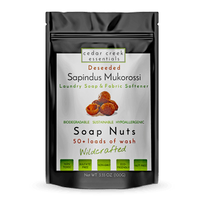 Soap Nuts - All Natural Organic Laundry Soap and Household Cleaner with Muslin Wash Bag Included 50+ Loads - Cedar Creek Essentials