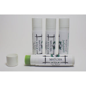 All Natural Botanical Infusions - Matcha Tea Lip Balm, Sun Protection, Anti-oxidant Skincare, lip SPF, Organic Lip Balm, Chapped Lips-Cedar Creek Essentials
