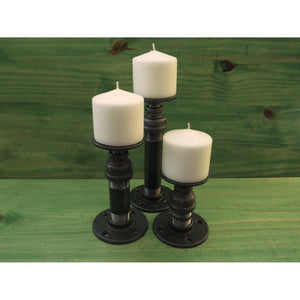 Cool Pillar Candle Holders Cedar Creek Essentials Steampunk Decor-Cedar Creek Essentials